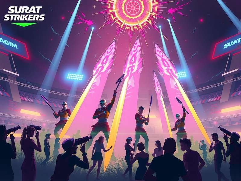 Surat Strikers Rampage Rush gameplay screenshot showing intense cricket action